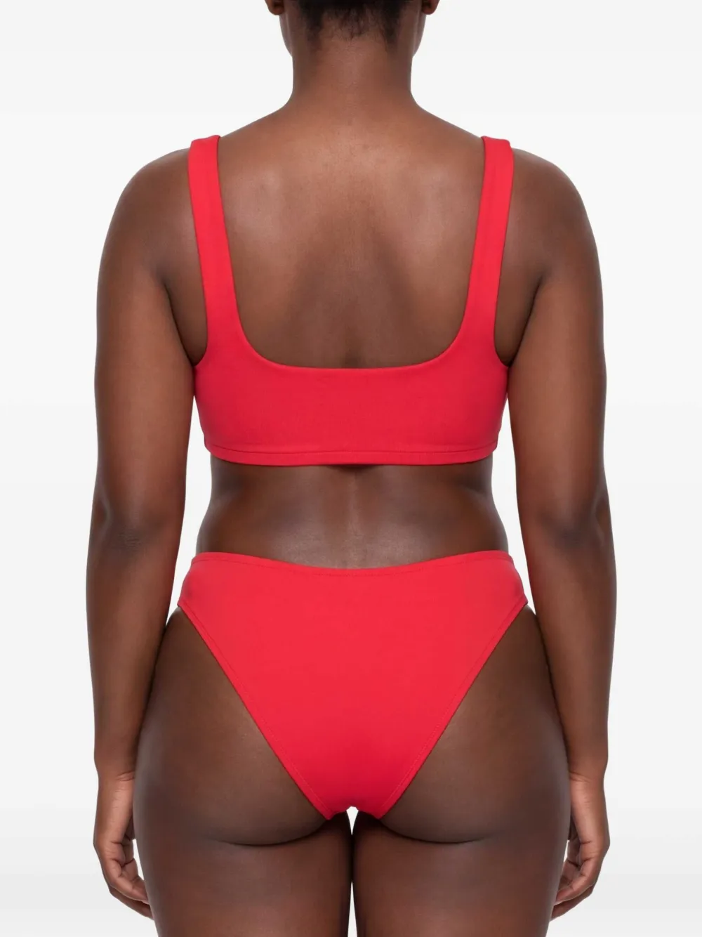 Moschino Bikinitop met veters Rood