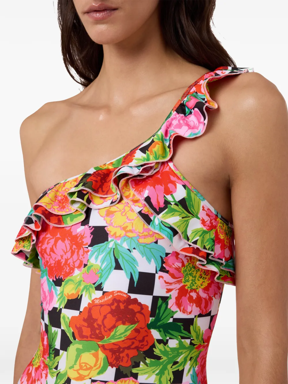 Moschino Lycra badpak met print Wit