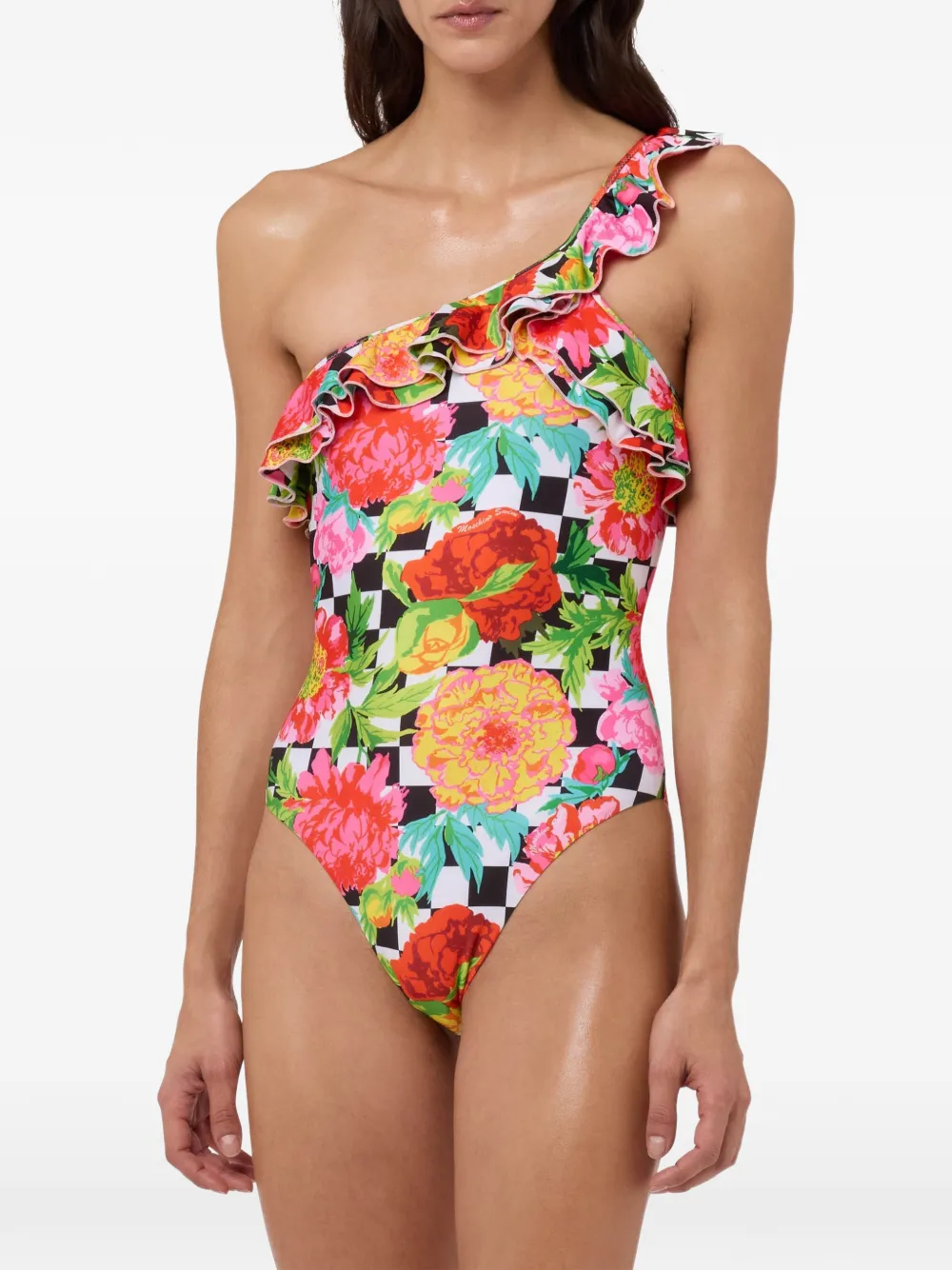 Moschino Lycra badpak met print Wit