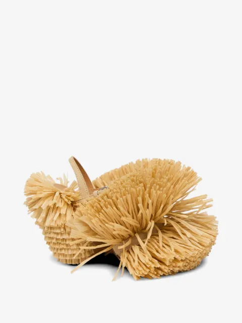 Moschino raffia sandals