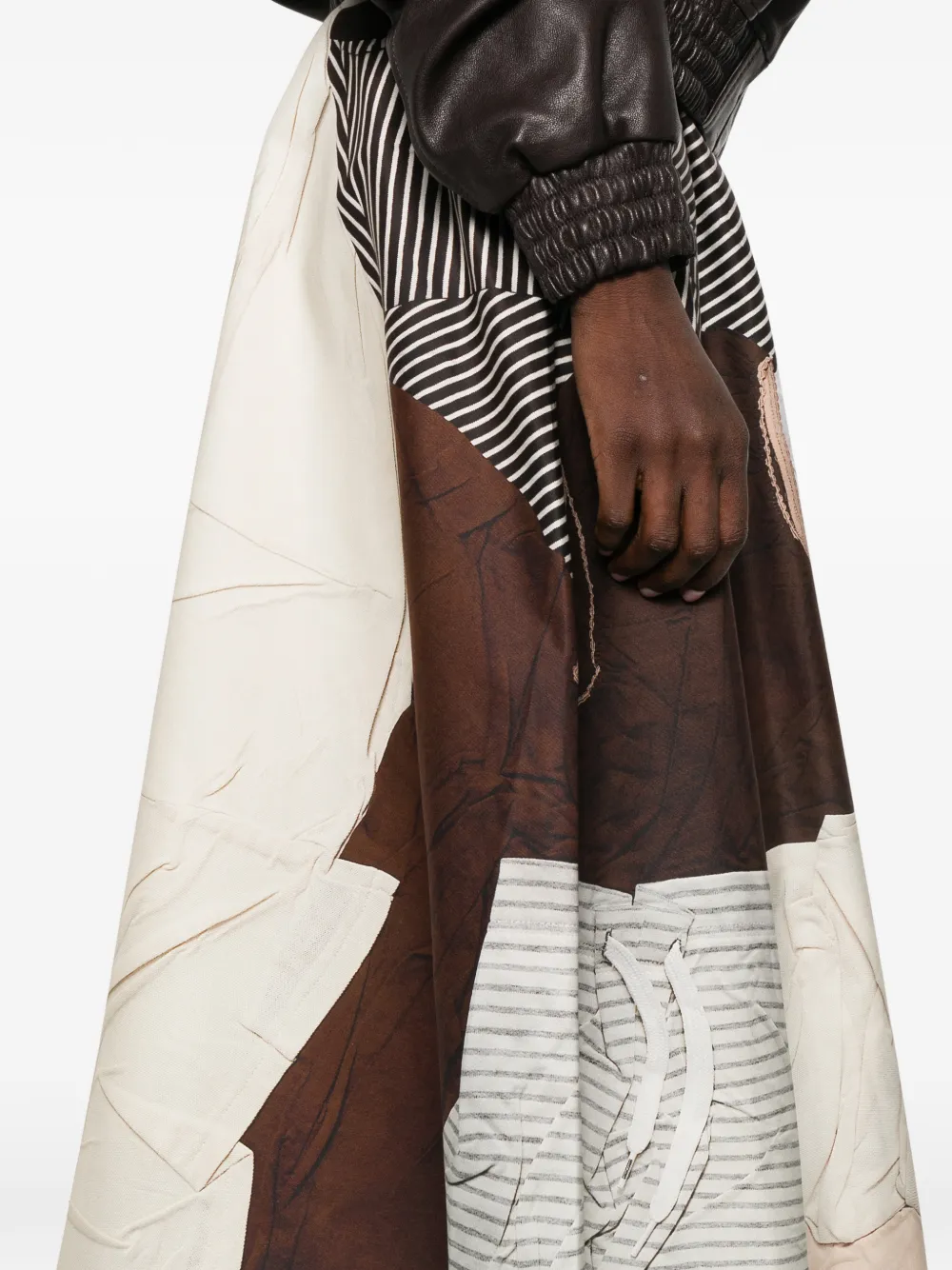 Moschino Midi-rok met print Bruin