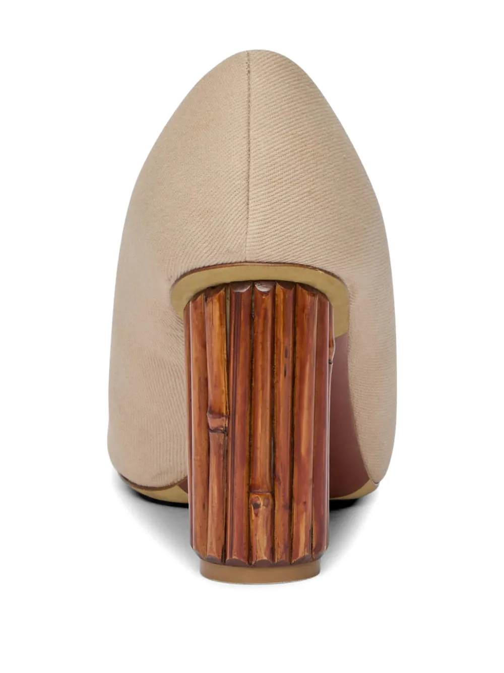 Moschino Katoenen pumps Beige