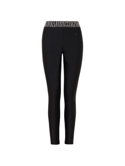 Moschino logo-waistband leggings