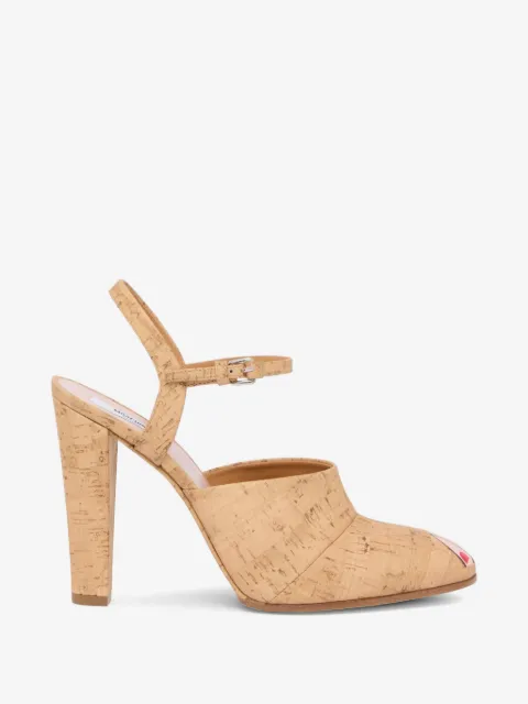 Moschino ankle-strap leather pumps