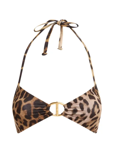 Moschino bikini con estampado de leopardo