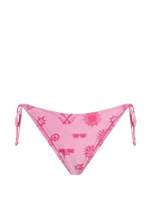 Moschino terry cloth swim briefs with ties