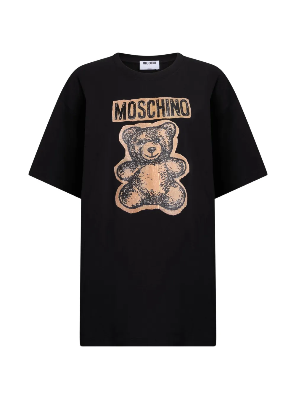 Moschino logo-print Teddy Bear T-shirt - Nero