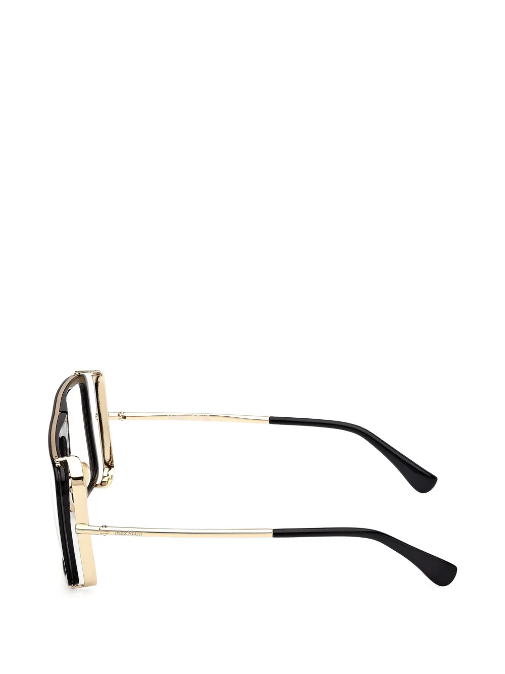  Max Mara Eyewear Square Frame Glasses - Black 