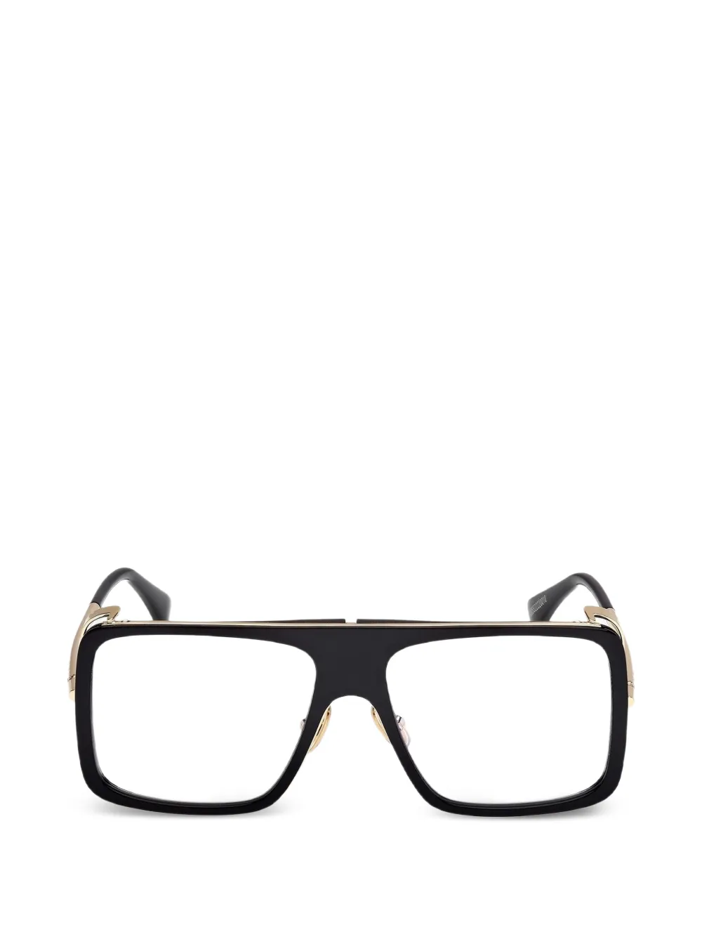 Max Mara Eyewear square frame glasses - Nero