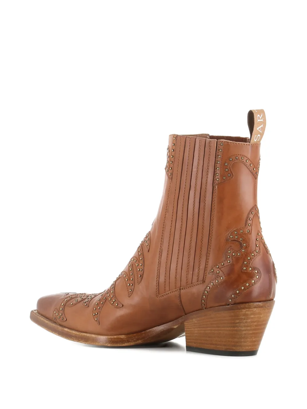 Sartore Laarzen met studs Bruin