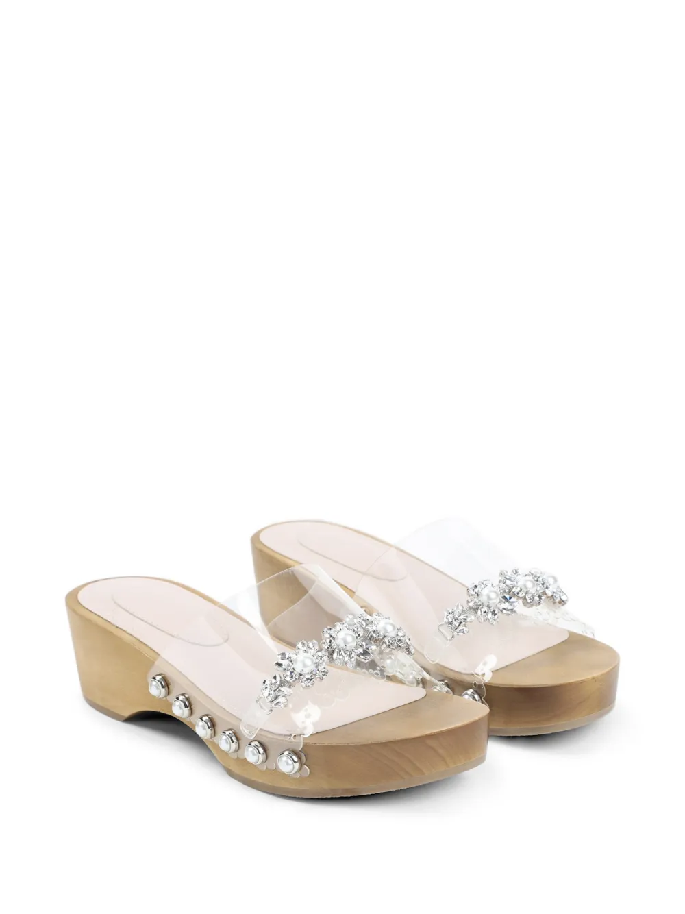 Simone Rocha Verfraaide sandalen Wit