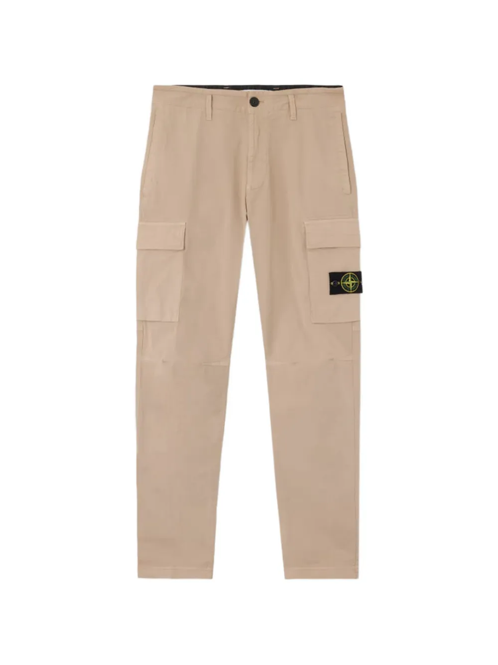 Stone Island Cargo broek met logopatch Beige