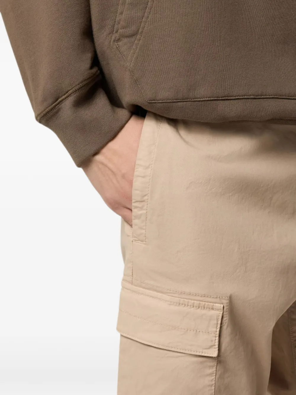 Stone Island Cargo broek met logopatch Beige