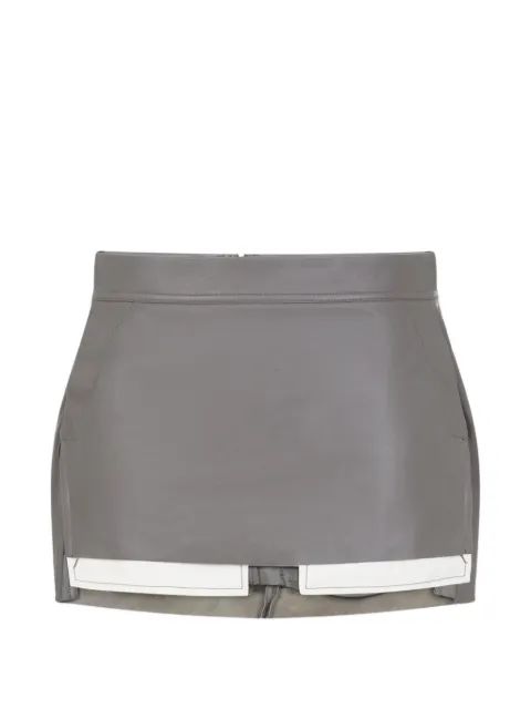 Rick Owens mini leather skirt