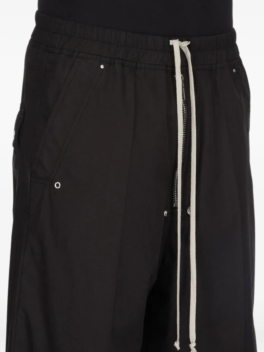 Rick Owens DRKSHDW Geth Belas katoenen broek Zwart