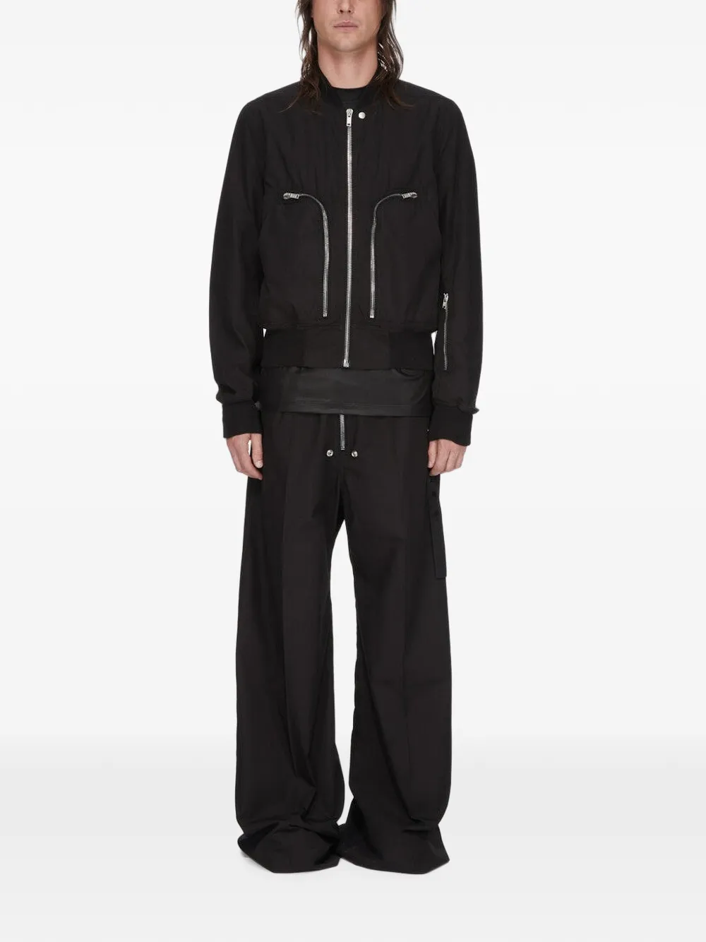 Rick Owens DRKSHDW Geth Belas katoenen broek Zwart