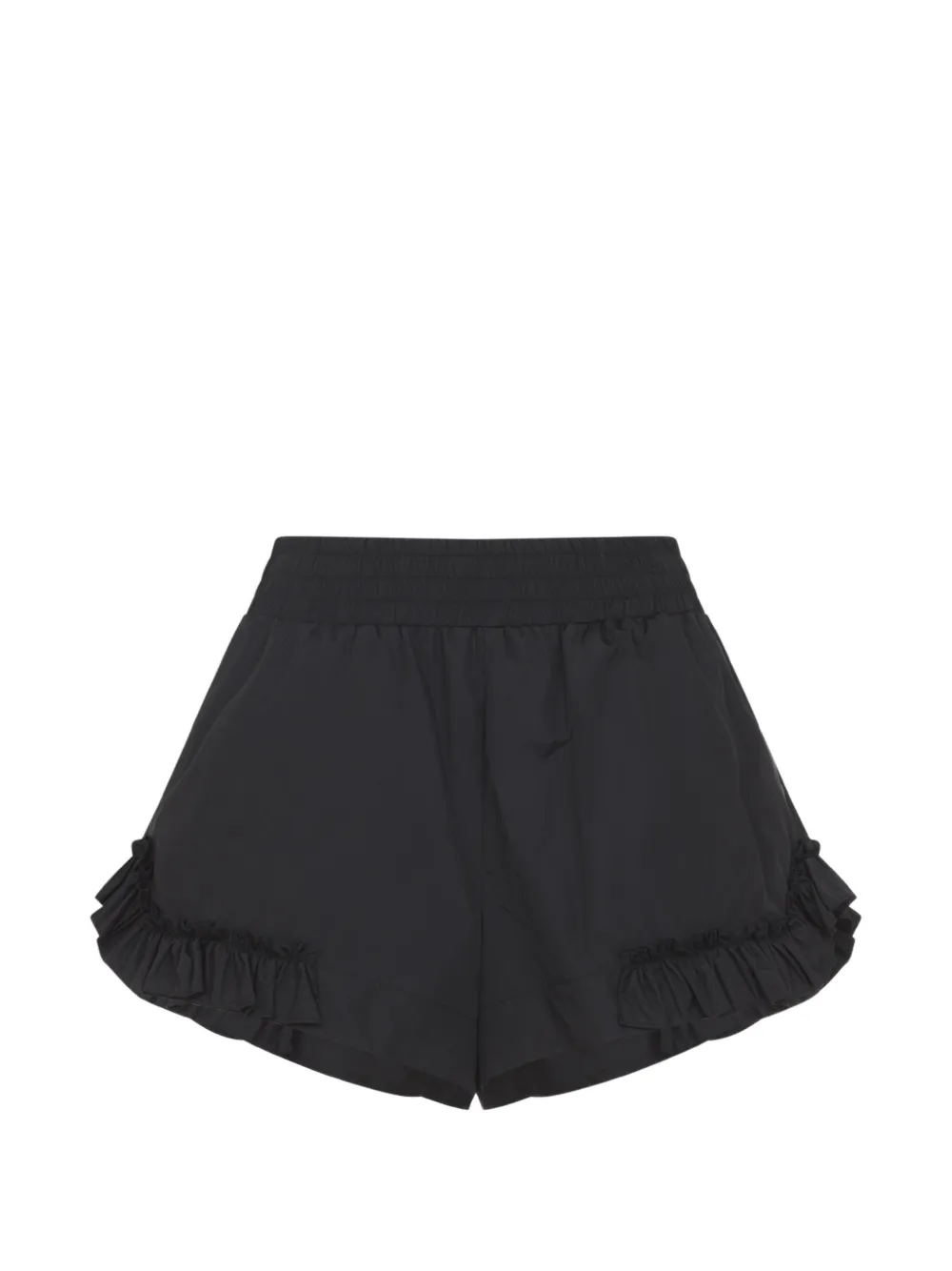Simone Rocha ruffled shell shorts - Nero
