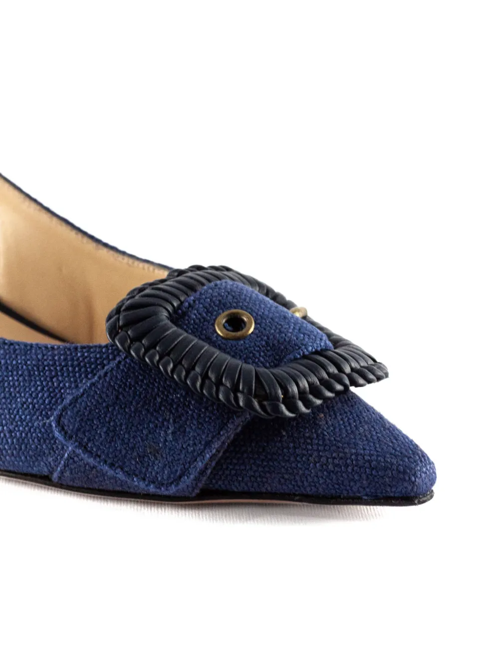 Roberto Festa 50 mm pumps met puntige neus en gesp Blauw