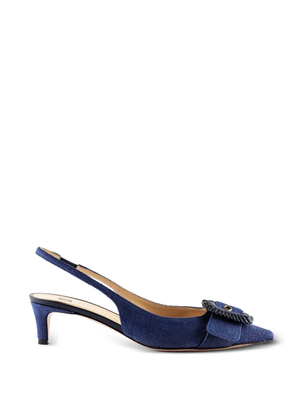 Roberto Festa 50mm buckle pointed pumps - Blu
