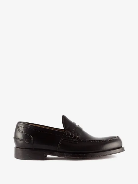 Green George penny-bar stitching loafers