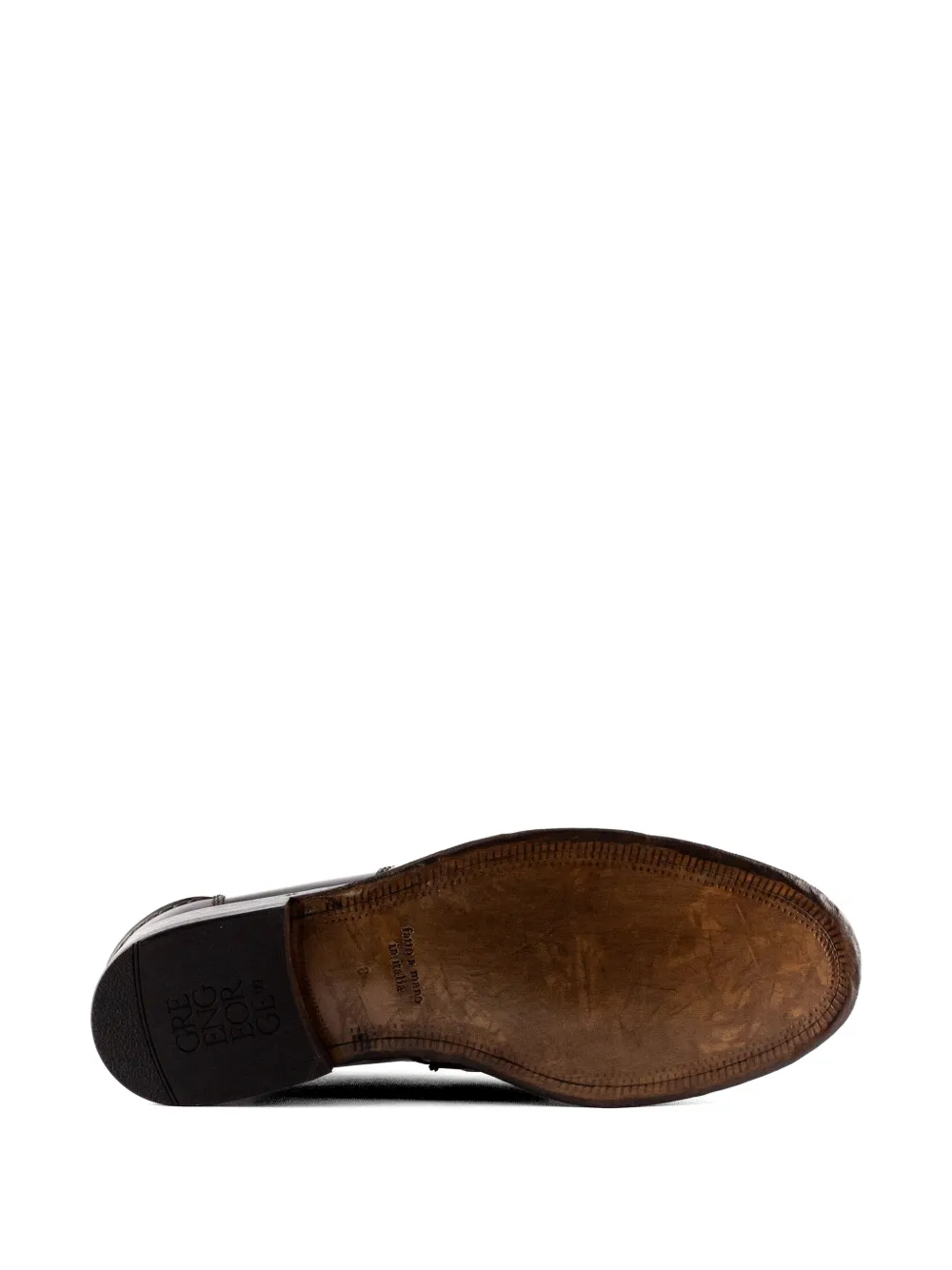 Green George Loafers met penny-bandje en stiksels Bruin