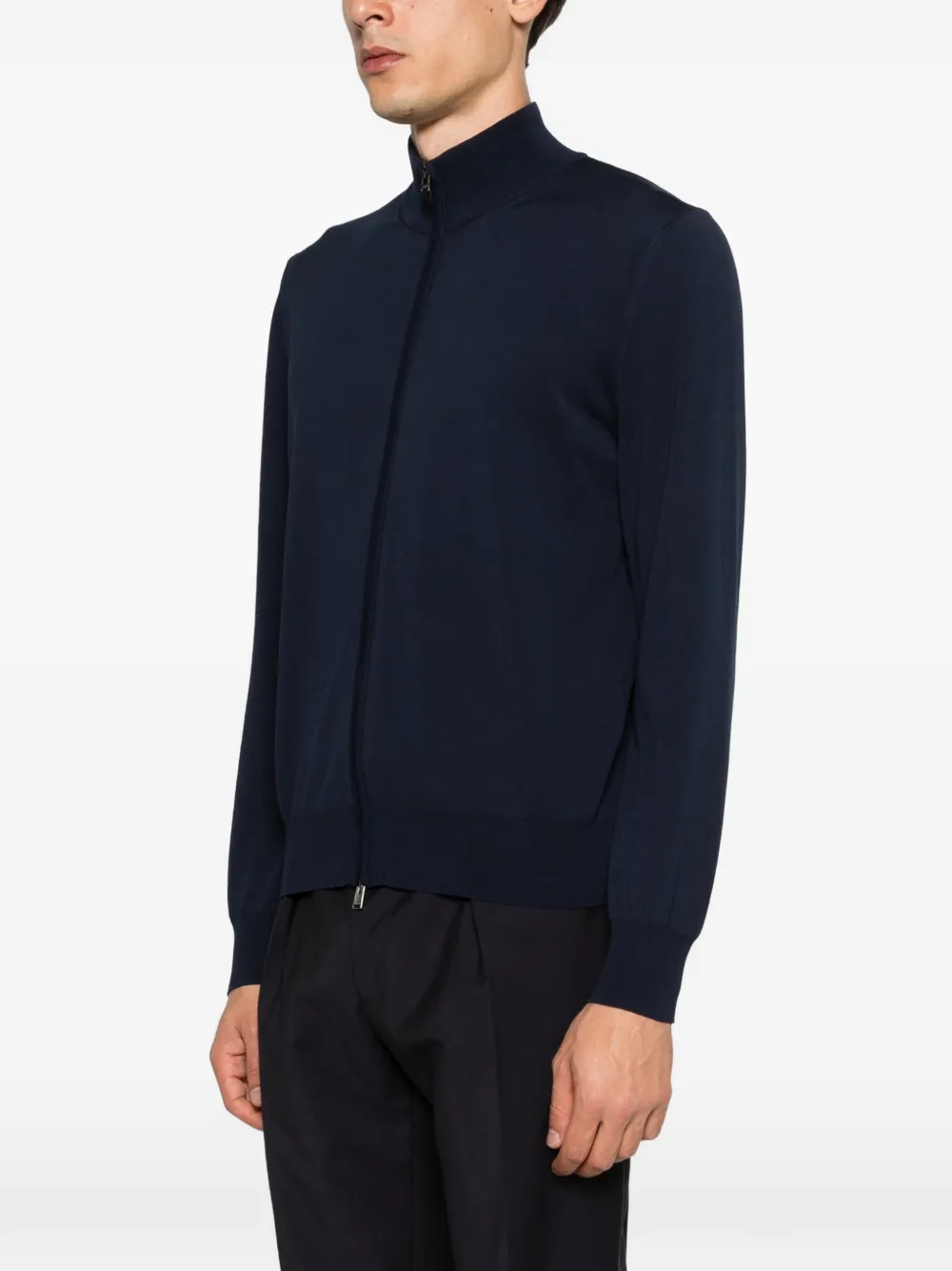 Canali Vest met rits Blauw