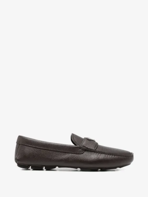 Prada saffiano leather driver shoes