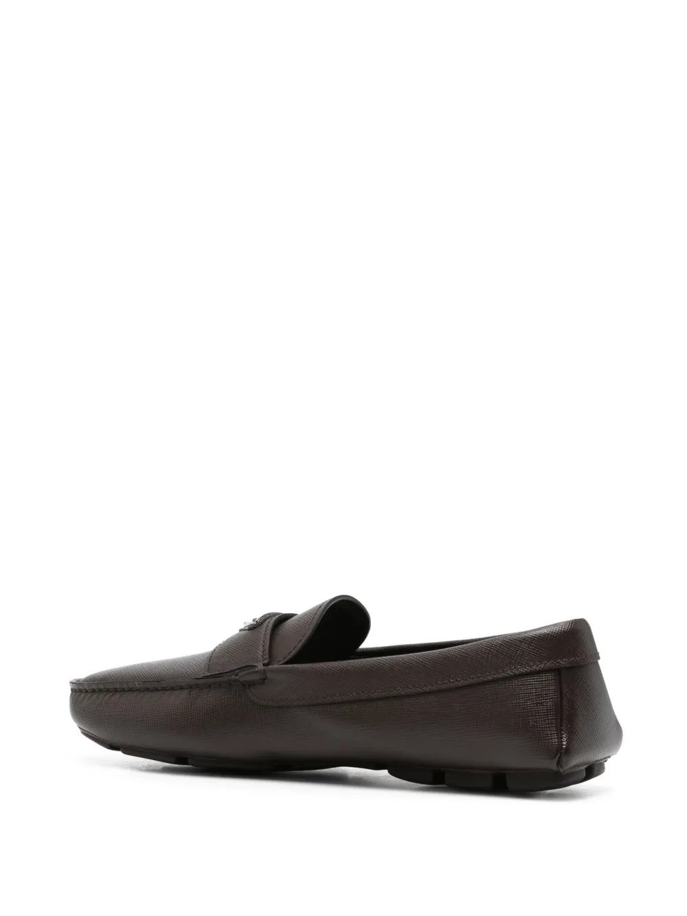 Prada Loafers met logo Bruin