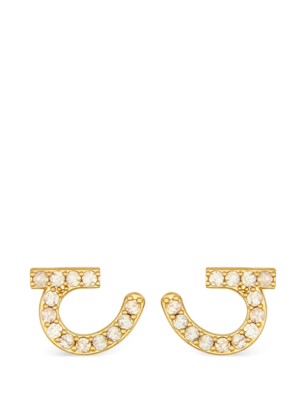Ferragamo earrings with crystals - Gold