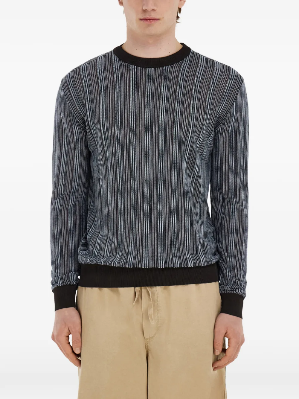 Ferragamo Sweater met ronde hals Bruin