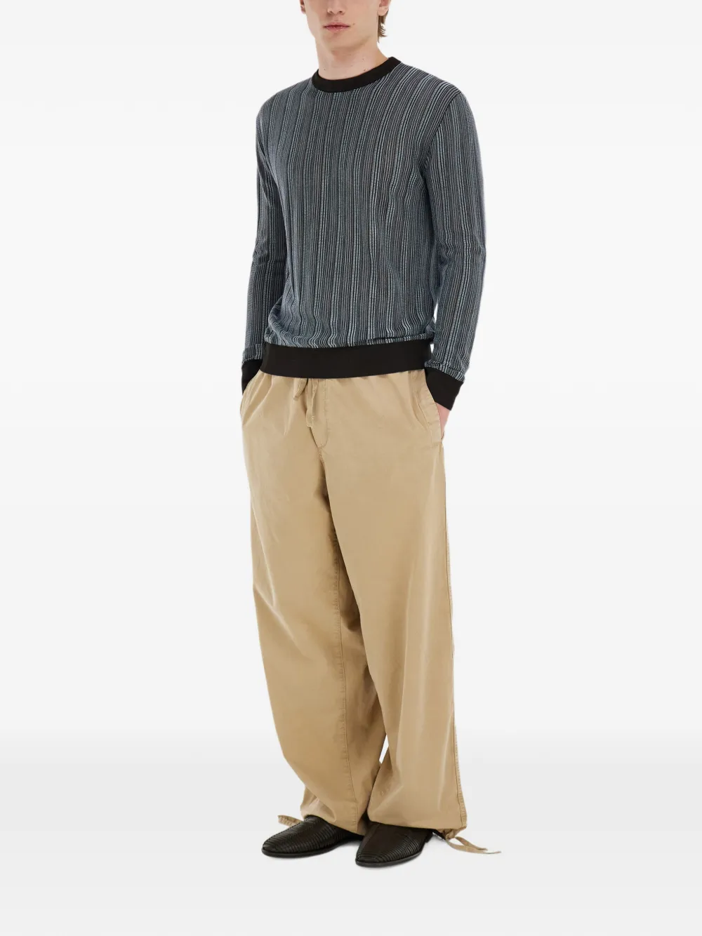 Ferragamo Sweater met ronde hals Bruin