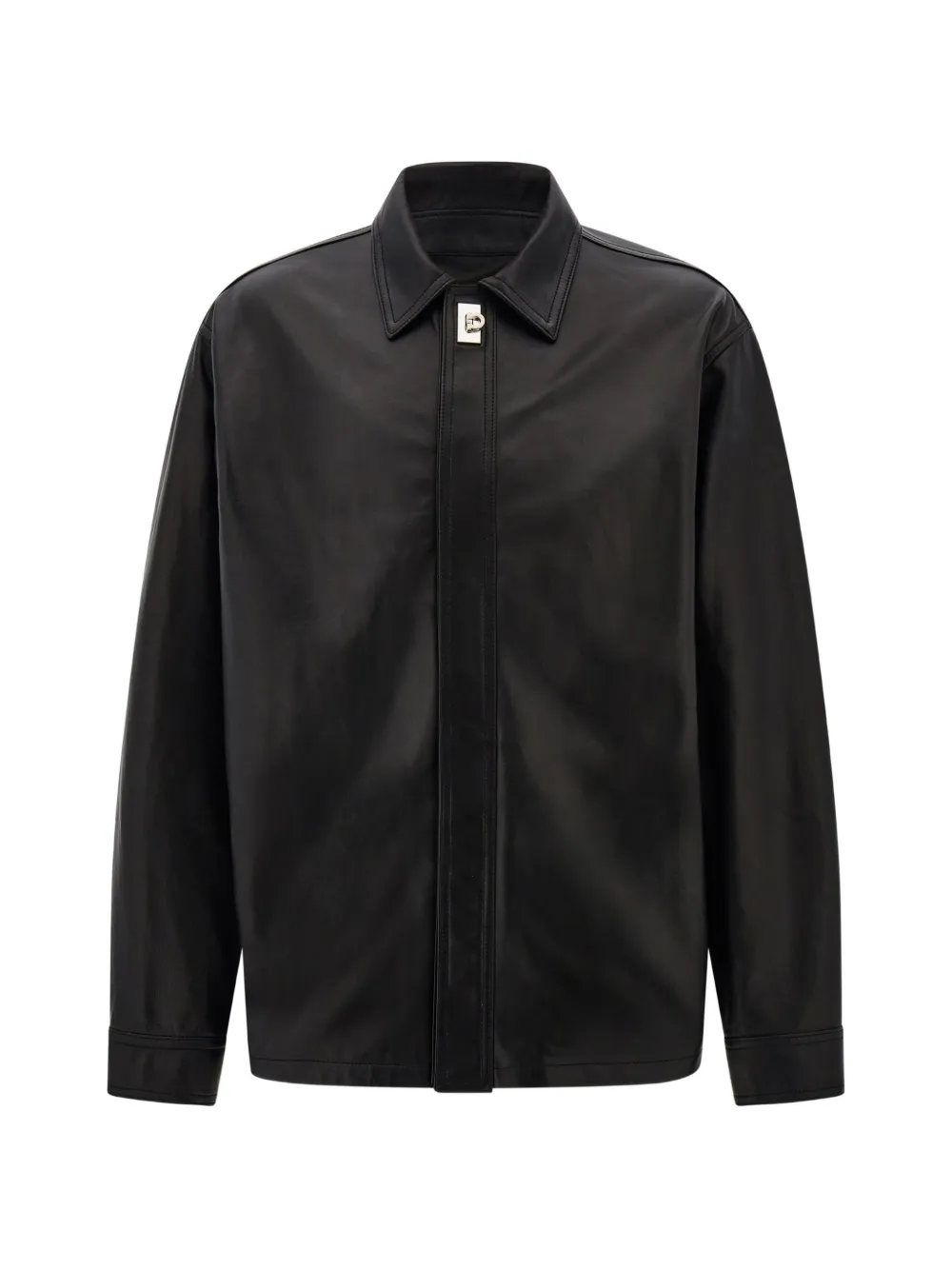 Ferragamo nappa over shirt - Black