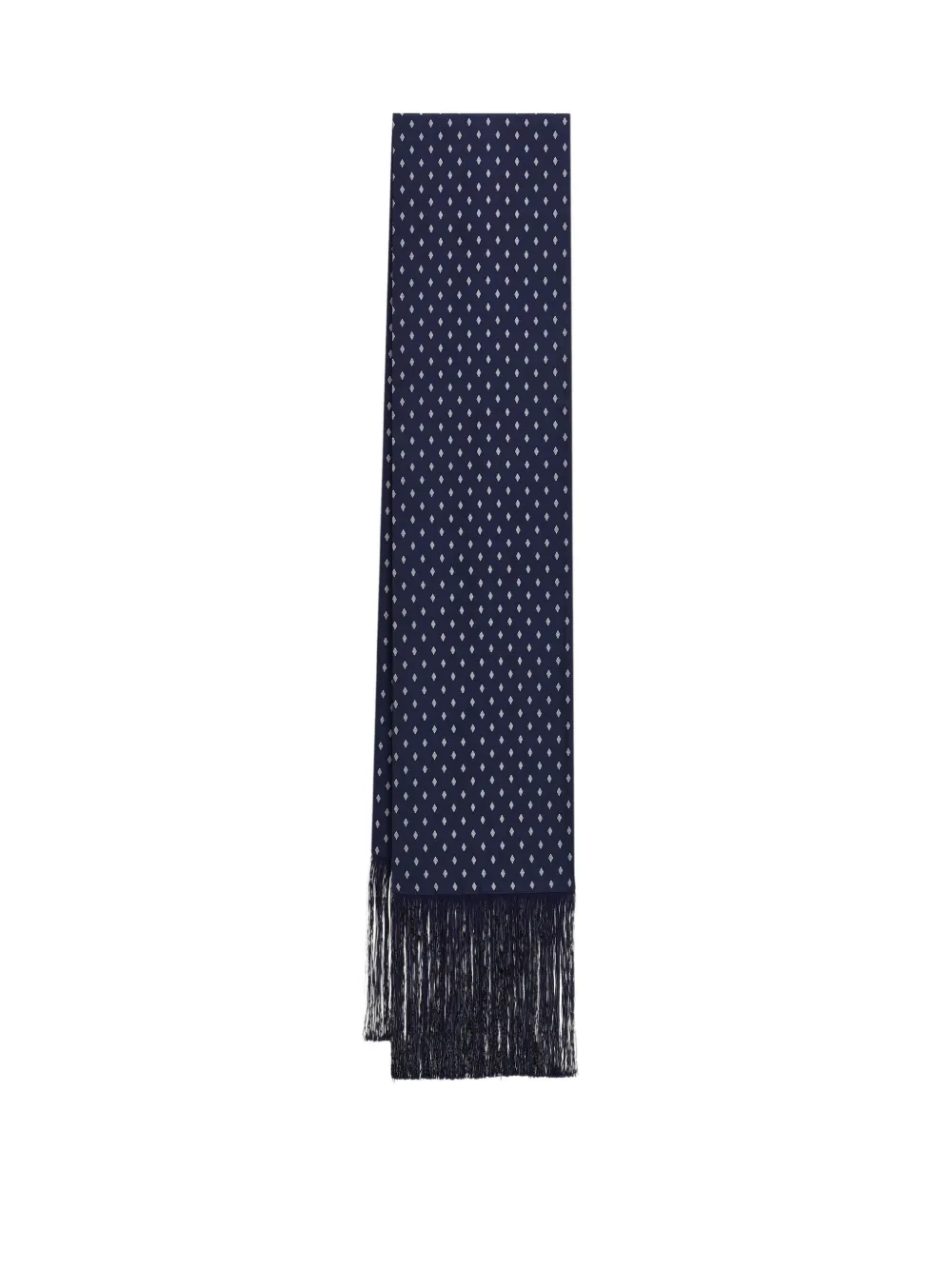 Ferragamo Micro Gancini print silk scarf - Blu