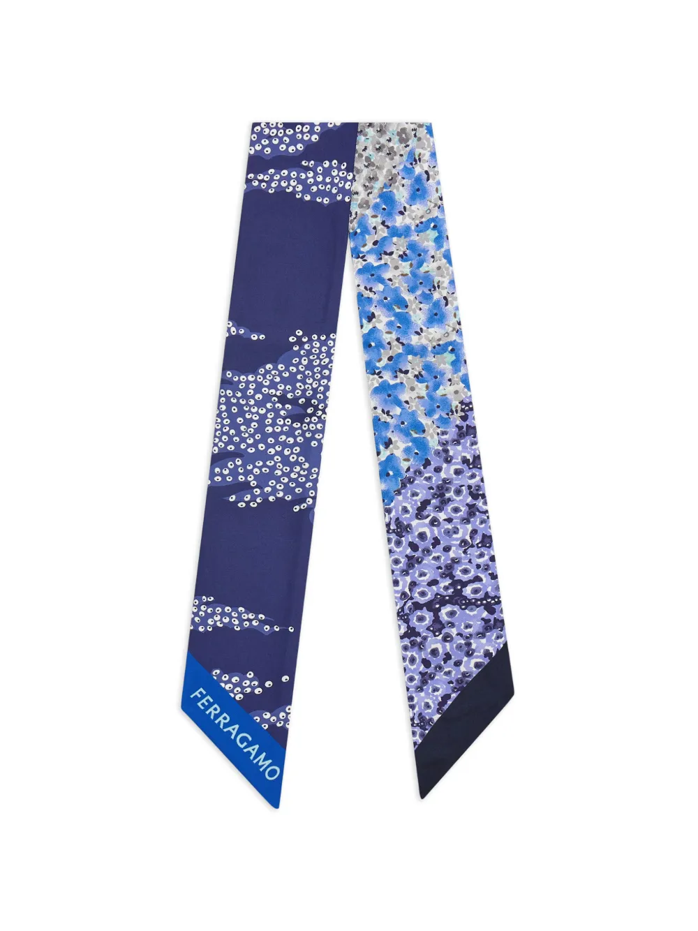 Ferragamo Palazzo-print bandeau - Blu