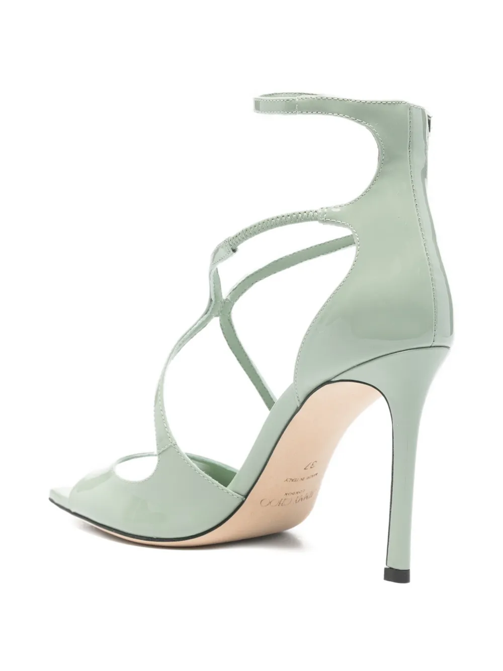 Jimmy Choo Azia sandalen met kruisbandjes Groen