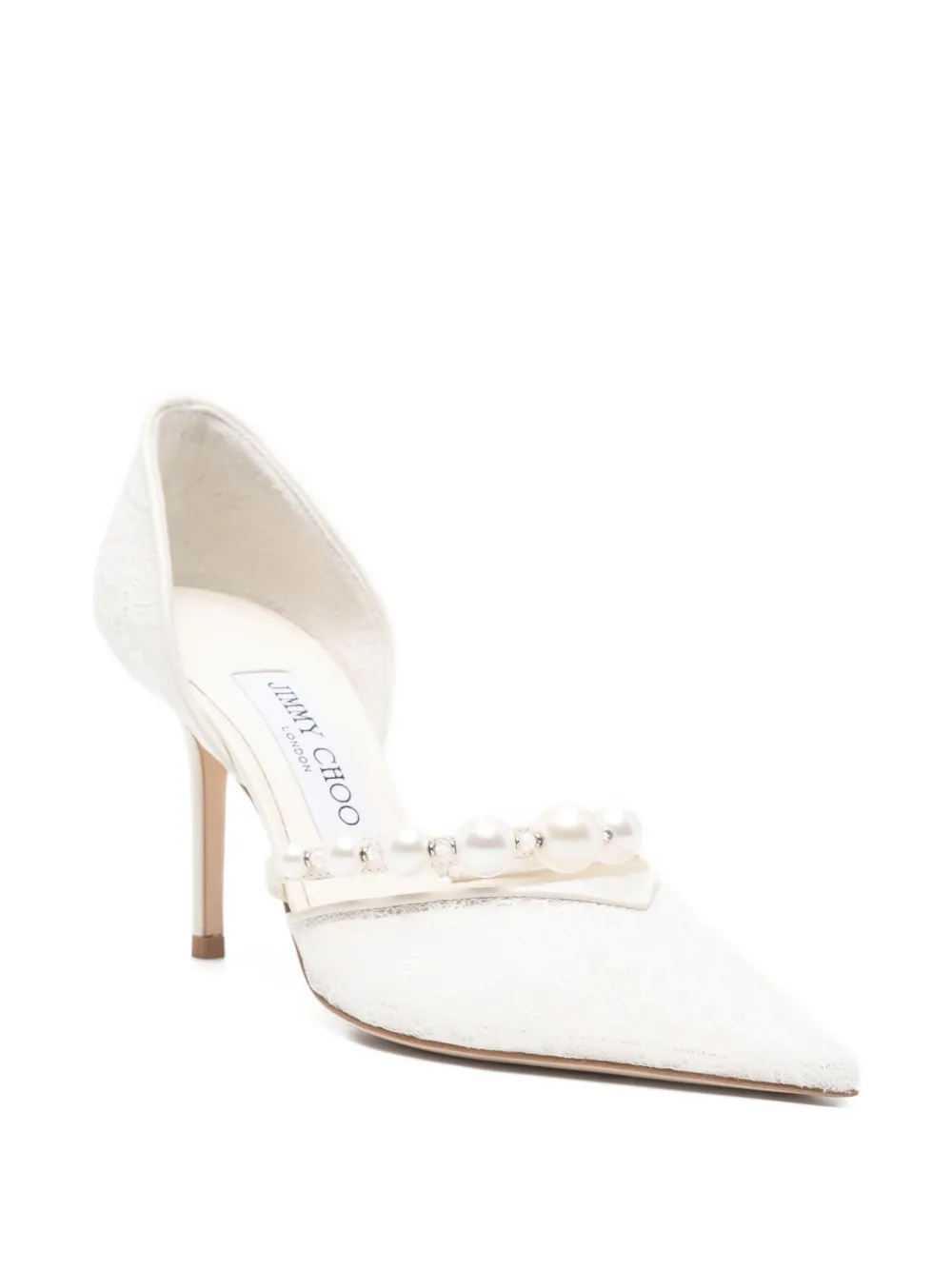Jimmy Choo Aurelie pumps met parel Wit