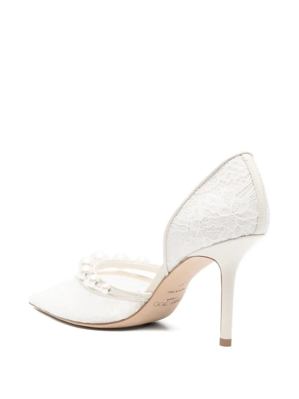 Jimmy Choo Aurelie pumps met parel Wit