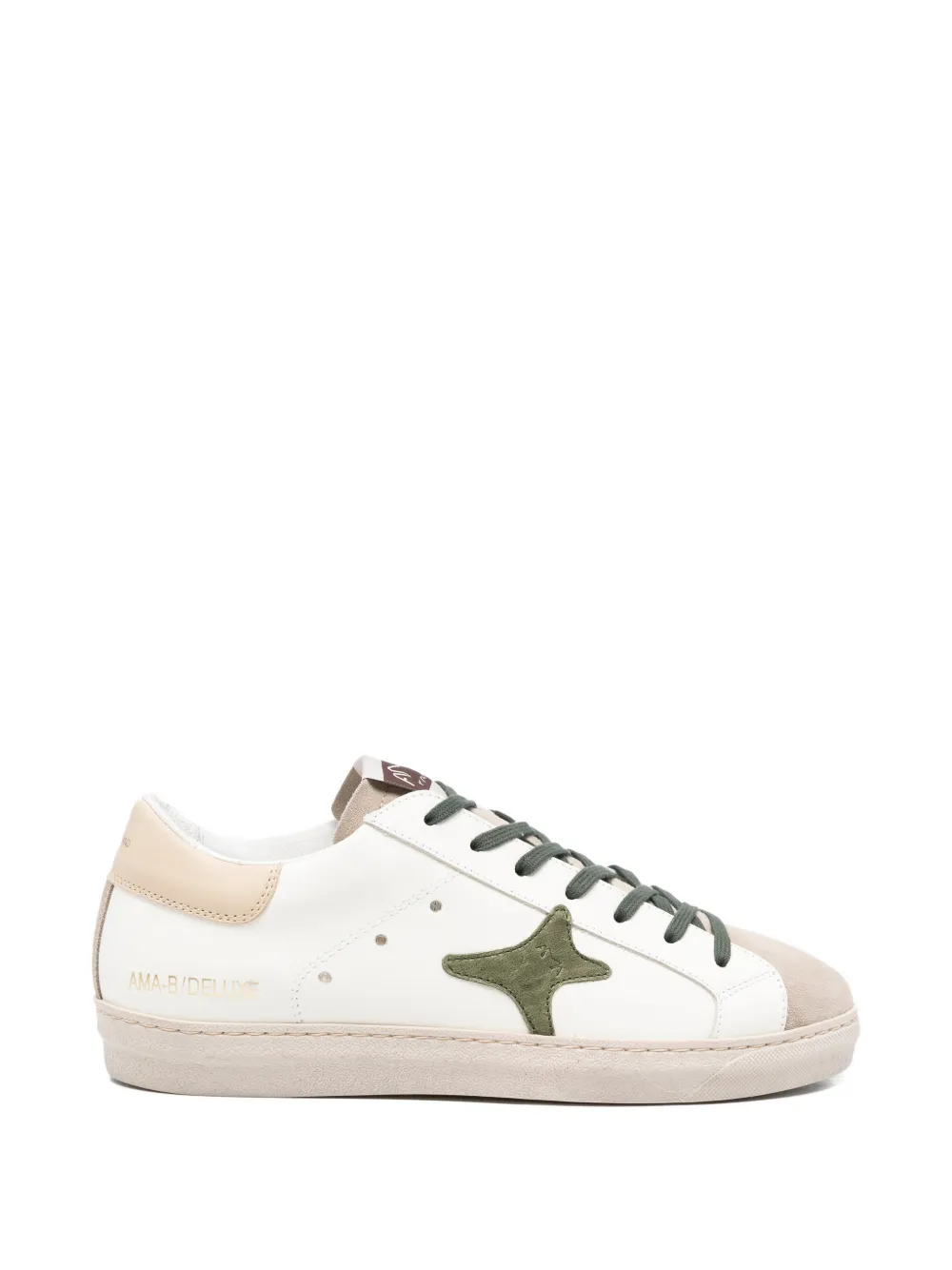 Ama Brand Sneakers met sterpatch Wit