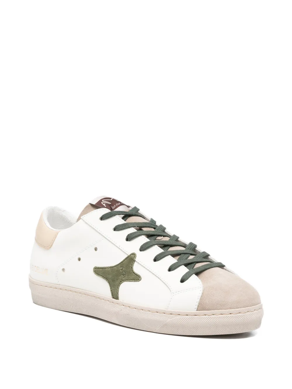 Ama Brand Sneakers met sterpatch Wit
