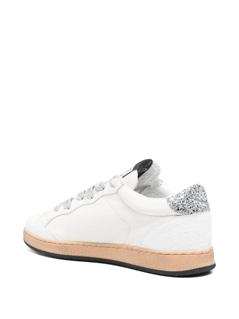 Ama Brand Sneakers met patroon-applicatie Wit