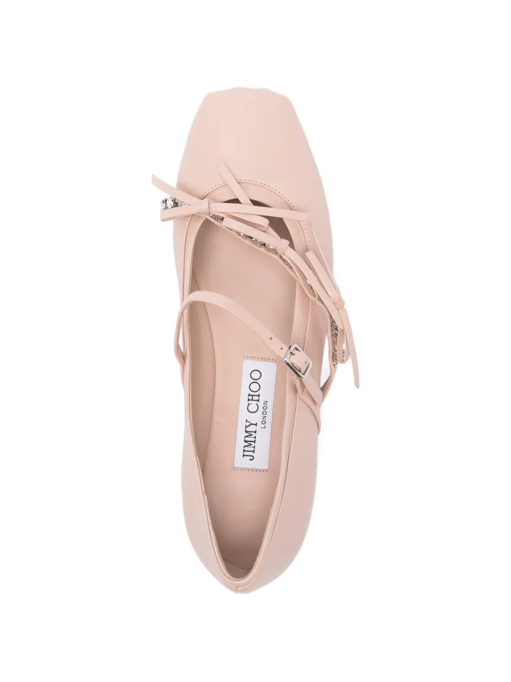 Jimmy Choo Loli ballerina's met verfraaid bandje Roze