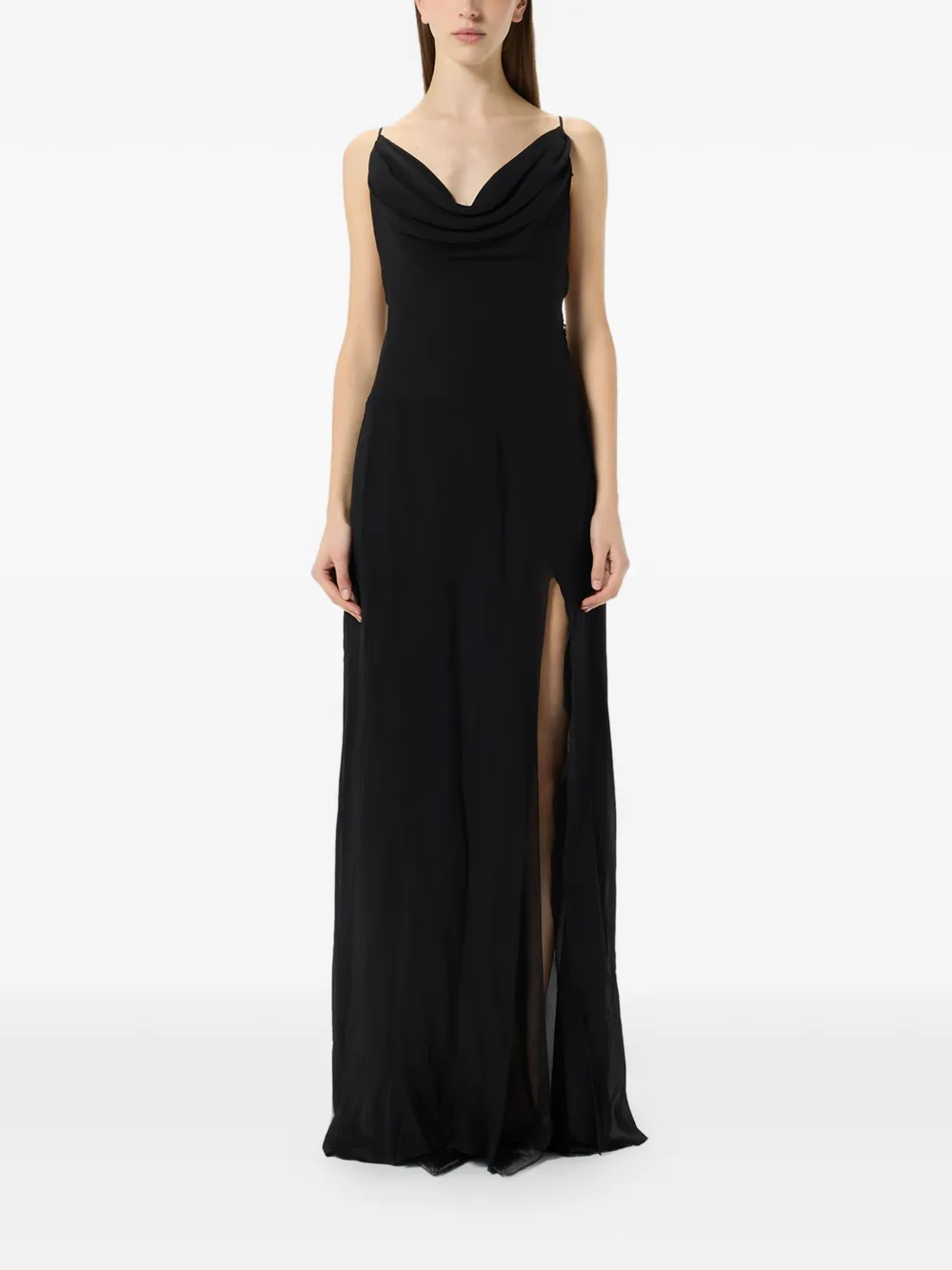 Blumarine Avondjurk met col Zwart