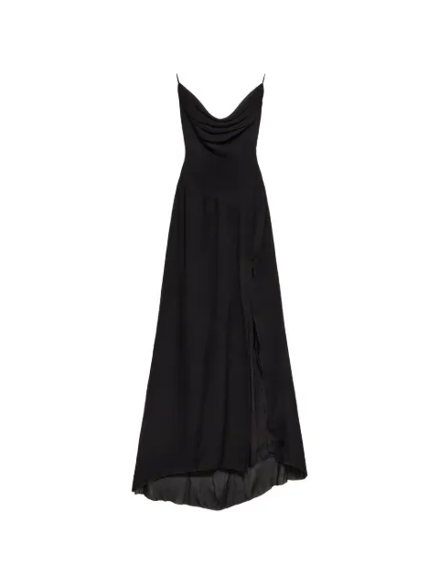 Blumarine cowl-neck gown