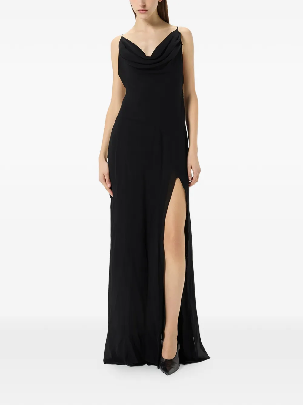 Blumarine Avondjurk met col Zwart