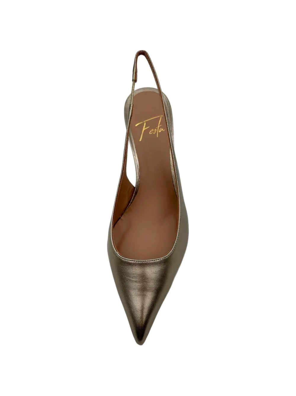 Roberto Festa Dalilas slingback pumps met puntige neus Goud
