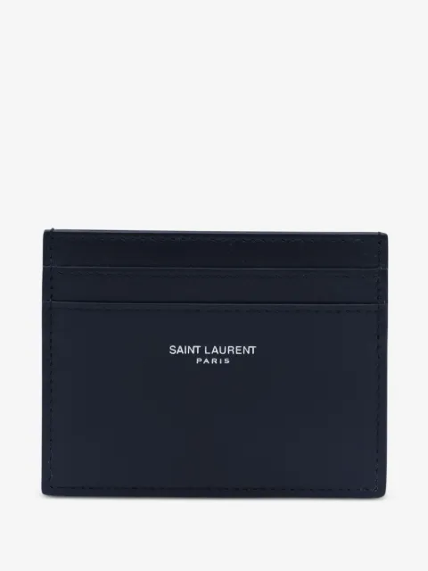 Saint Laurent logo-print card holder