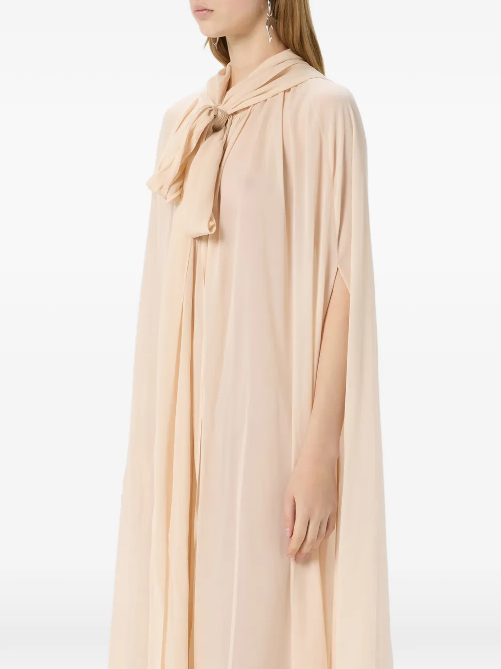 Blumarine Jurk met capuchon Beige