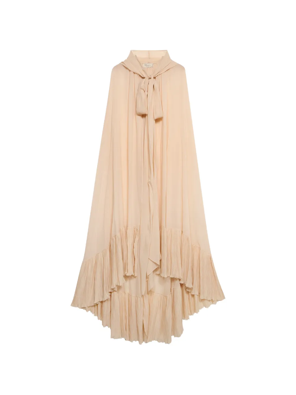 Blumarine hooded cape dress - Toni neutri