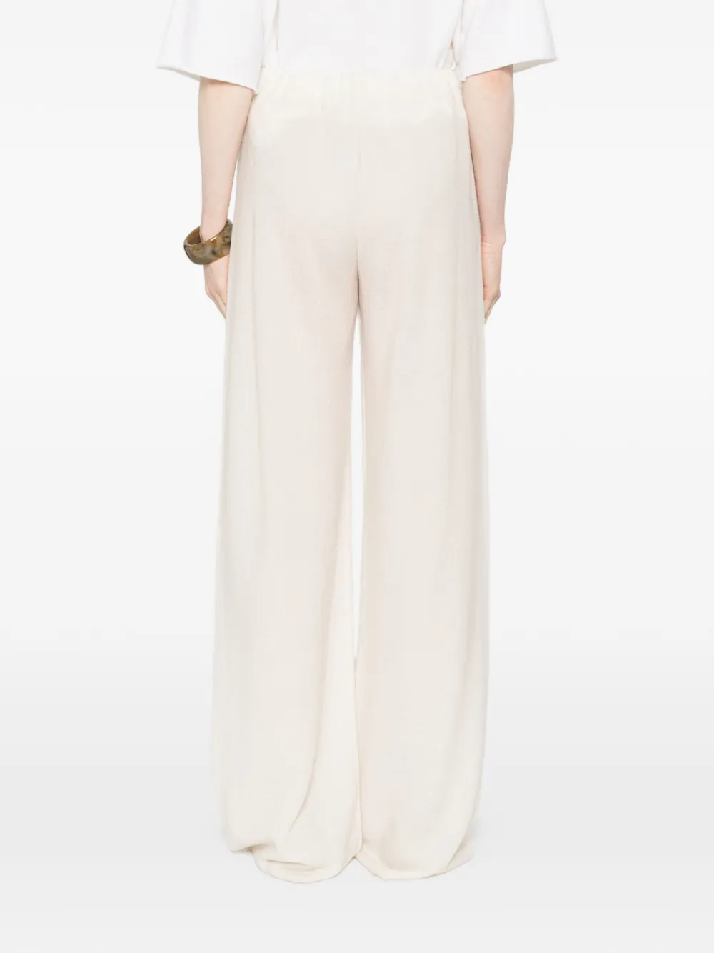 Dusan Broek met elastische tailleband Beige