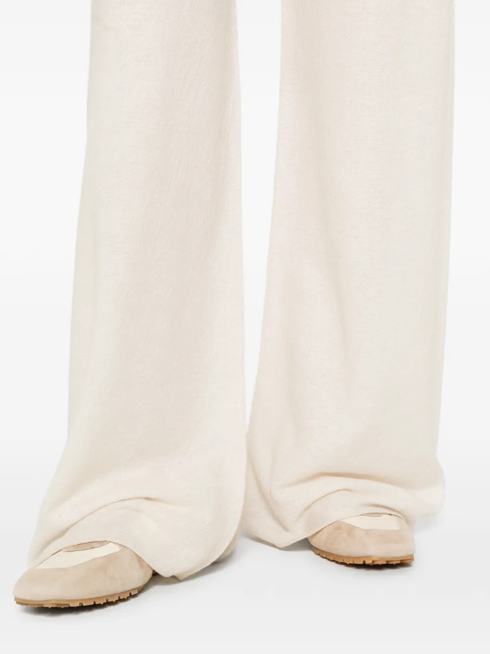 Dusan Broek met elastische tailleband Beige